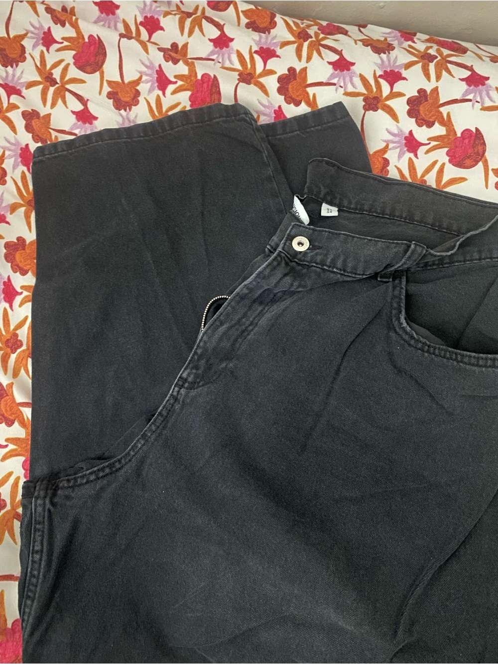 ASOS Collision Plus Antifit Jeans in Washed Black